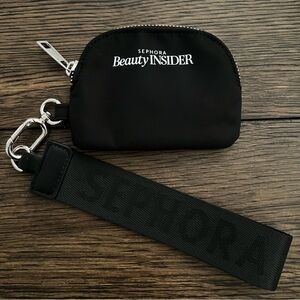 🆕 Sephora Black Beauty Insider Pouch with Strap